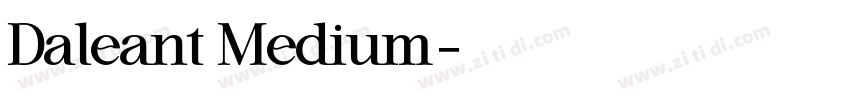 Daleant Medium字体转换